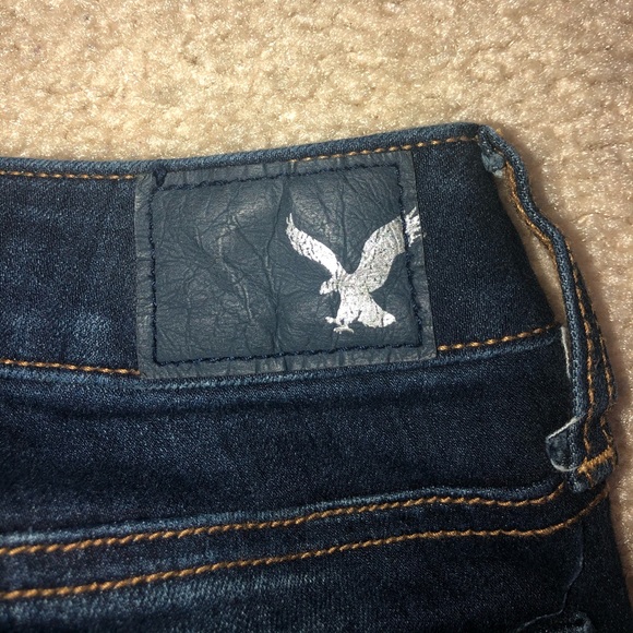 American Eagle Dark Wash Ripped Jeans - Picture 3 of 6